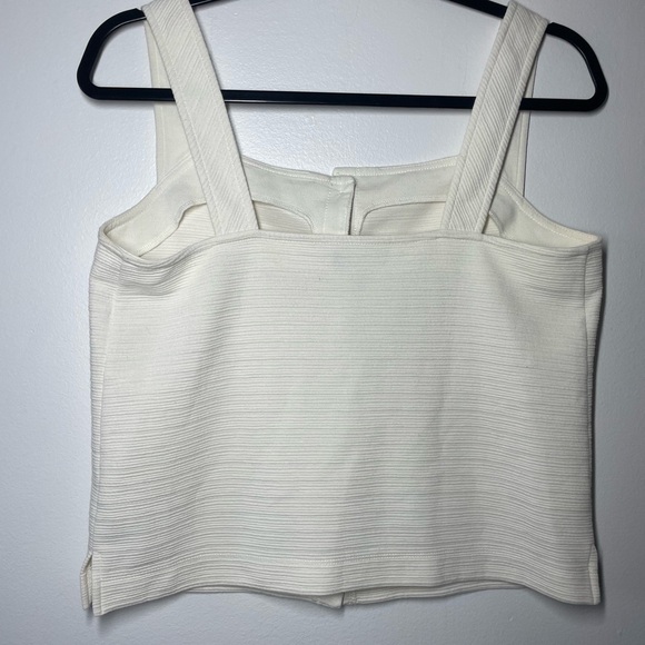 J. Crew cream textured button down tank small - Picture 2 of 7